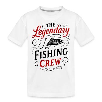 Dicton de l’équipage de pêche - T-shirt bio Premium Enfant - blanc - Devant