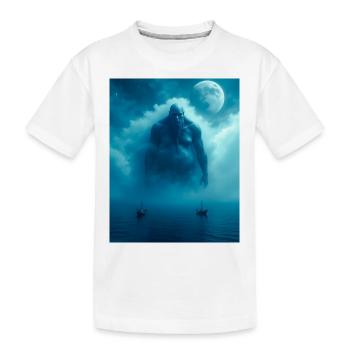 Umibōzu, fantôme marin japonais du folklore du Pacifique - T-shirt bio Premium Enfant - blanc - Devant