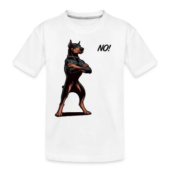 Pas de Doberman Doberman Propriétaire Doberman Holder - T-shirt bio Premium Enfant - blanc - Devant