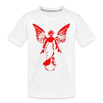 Engel - Kinder Premium Bio T-Shirt - Weiß - Vorne