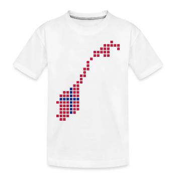 Norway - Norvège - T-shirt bio Premium Enfant - blanc - Devant
