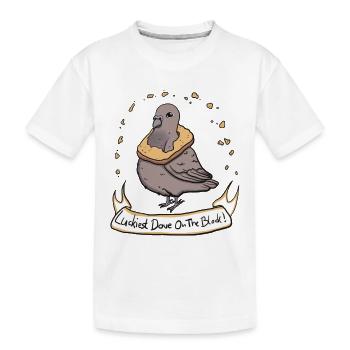 Luckiest Dove ! - T-shirt bio Premium Enfant - blanc - Devant