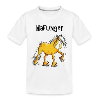 Hazel the Haflinger - Kids' Premium Organic T-Shirt - white - Front