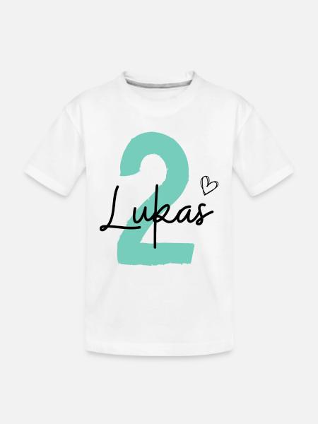 Lukas 2 - Kinder Premium Bio T-Shirt - Weiß