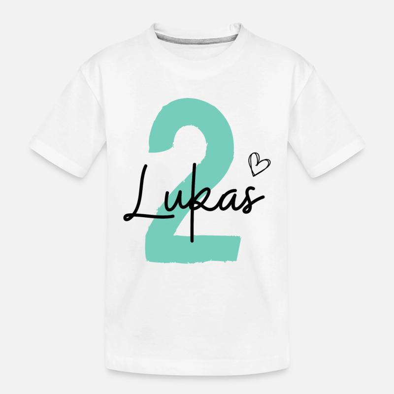 Lukas 2 - Kinder Premium Bio T-Shirt - Weiß