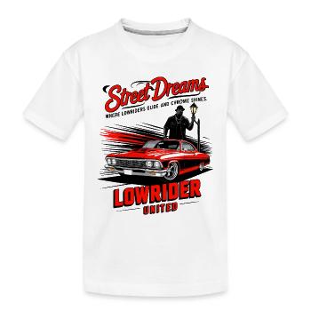 Lowrider Auto - Kinder Premium Bio T-Shirt - Weiß - Vorne