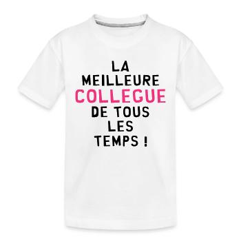 Collègue / Bureau / Travail / Collegue Entreprise - T-shirt bio Premium Enfant - blanc - Devant