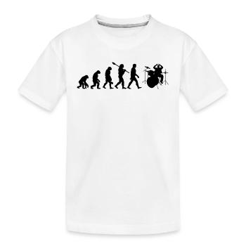 Drum évolution - T-shirt bio Premium Enfant - blanc - Devant