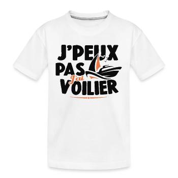 Je Peux Pas J'ai Voilier Cadeau De Voile - T-shirt bio Premium Enfant - blanc - Devant