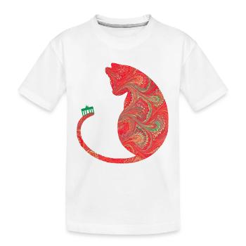 chat avec brandenburger tor e 91 - T-shirt bio Premium Enfant - blanc - Devant