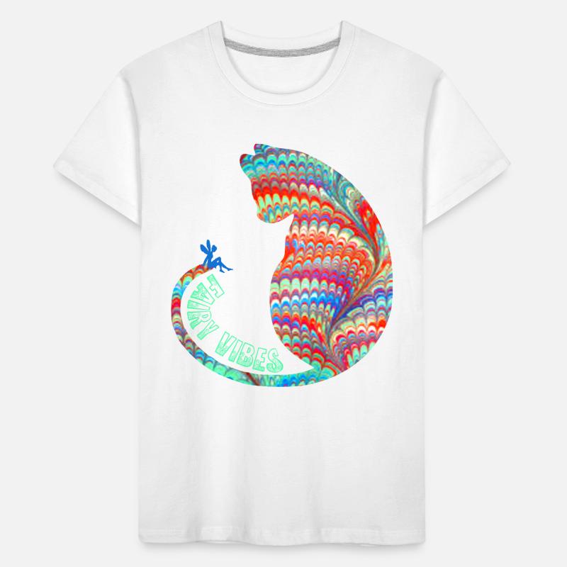 Chat avec fée E 72 T-shirt bio Premium Enfant