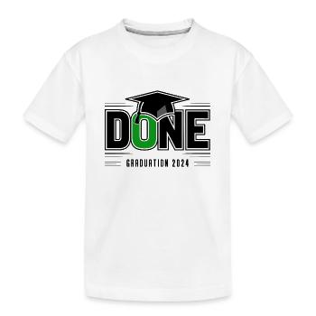 Graduating Class of 2024 Graduation Ceremony School - Kids' Premium Organic T-Shirt - white - Front