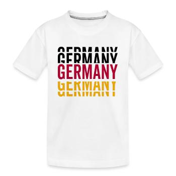 Germany Germany Lettering National Team - Kids' Premium Organic T-Shirt - white - Front