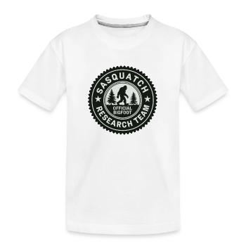 Équipe de recherche officielle sur le Bigfoot Sasquatch - T-shirt bio Premium Enfant - blanc - Devant