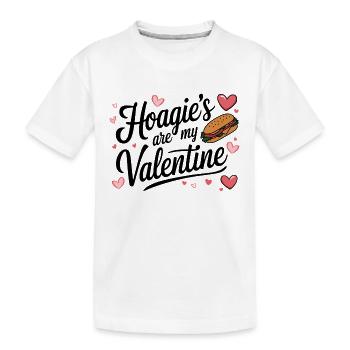 Hoagie’s are my Valentine - Kinder Premium Bio T-Shirt - Weiß - Vorne