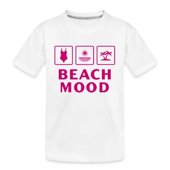 Plage Humeur Été Soleil Mer Vacances - T-shirt bio Premium Enfant - blanc - Devant