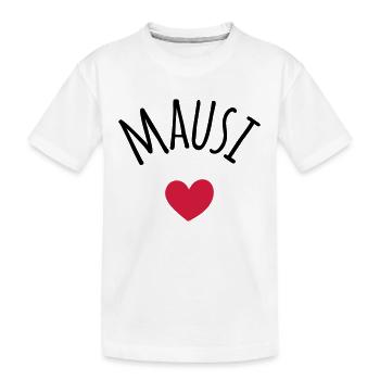 Mausi Kosename - Kinder Premium Bio T-Shirt - Weiß - Vorne