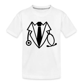 Arzt - Kinder Premium Bio T-Shirt - Weiß - Vorne