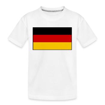 Drapeau de l’Allemagne - T-shirt bio Premium Enfant - blanc - Devant