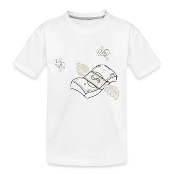 Money Magic - Kids' Premium Organic T-Shirt - white - Front