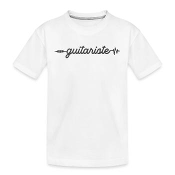 Prise Jack Mot Musicien Guitariste Musique Rock - T-shirt bio Premium Enfant - blanc - Devant