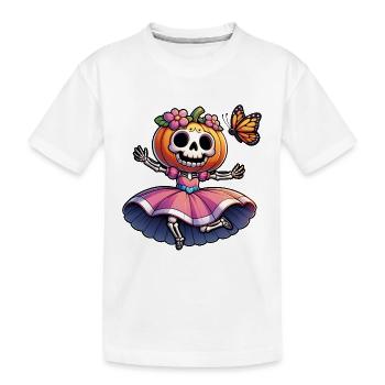 Lustige Halloween Prinzessin - Kinder Premium Bio T-Shirt - Weiß - Vorne