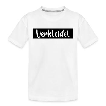 Verkleidet Karneval - Kinder Premium Bio T-Shirt - Weiß - Vorne