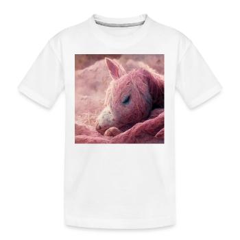 Bébé cheval gît sur le sol Rosa V - T-shirt bio Premium Enfant - blanc - Devant