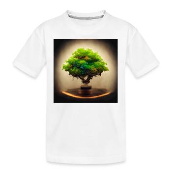 Arbre de Vie Photoréaliste - T-shirt bio Premium Enfant - blanc - Devant