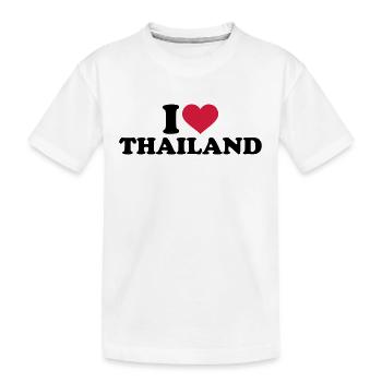 Thailand - Kinder Premium Bio T-Shirt - Weiß - Vorne