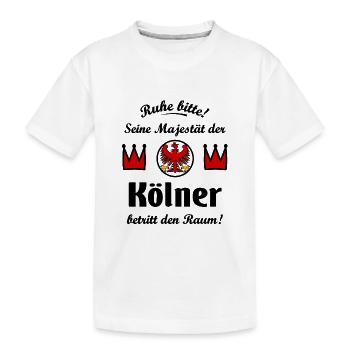 The King of Cologne - Kids' Premium Organic T-Shirt - white - Front