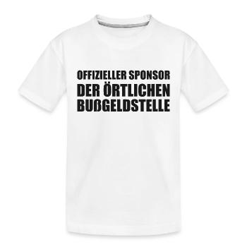 Sponsor officiel de l’Office Local des Amendes - T-shirt bio Premium Enfant - blanc - Devant