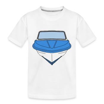 Bateau GDR Ibis Dessin Ossi Est Ostalgie - T-shirt bio Premium Enfant - blanc - Devant