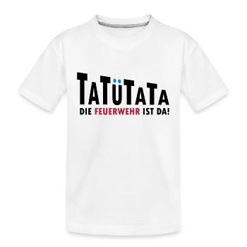 sirènes de la brigade d'incendie - T-shirt bio Premium Enfant - blanc - Devant