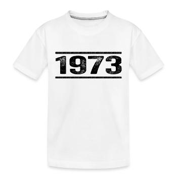 1973 Retro 1973 Geburtstag 1973 Vintage 1973 - Kinder Premium Bio T-Shirt - Weiß - Vorne