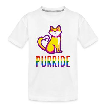Cadeau Gay Pride Gay LGBT Rainbow Lesbiennes - T-shirt bio Premium Enfant - blanc - Devant