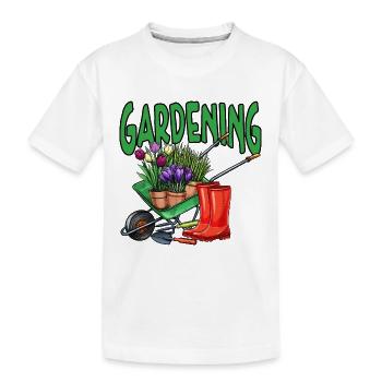 Garden Friends Nursery Nature Gift - Kids' Premium Organic T-Shirt - white - Front
