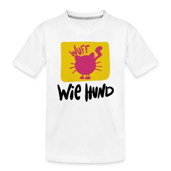 Pärchen Hund - Kinder Premium Bio T-Shirt - Weiß - Vorne
