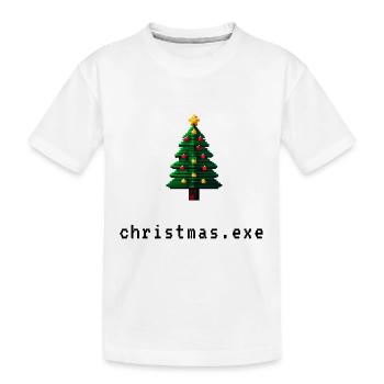 Pixel Noël - T-shirt bio Premium Enfant - blanc - Devant