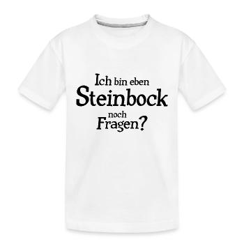 Sternzeichen Steinbock - Kinder Premium Bio T-Shirt - Weiß - Vorne