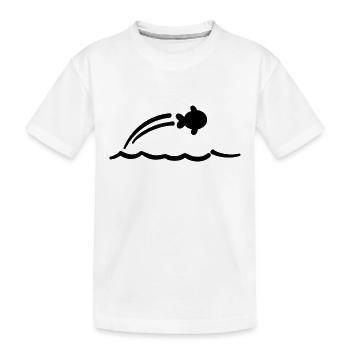 Fritzi off road schwarz - Kinder Premium Bio T-Shirt - Weiß - Vorne