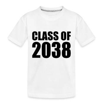 Class of 2038 - Kinder Premium Bio T-Shirt - Weiß - Vorne