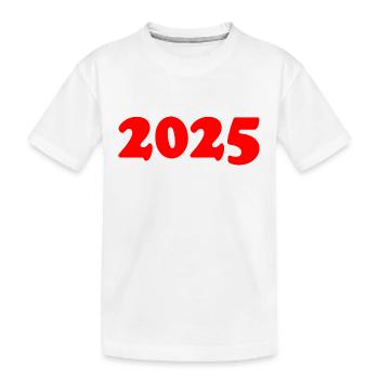 2025 - Kids' Premium Organic T-Shirt - white - Front
