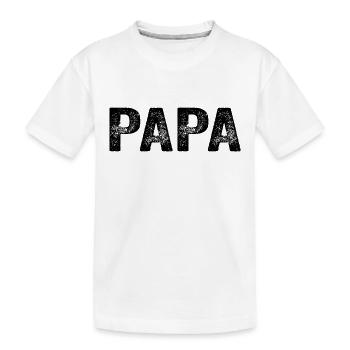Dad Dad Dad Gift - Kids' Premium Organic T-Shirt - white - Front