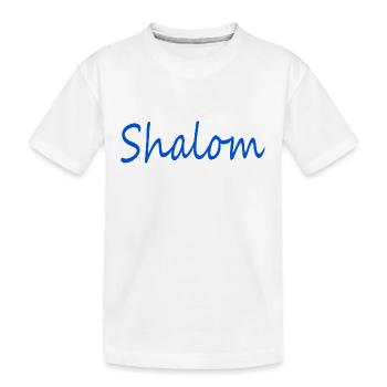 Shalom - Kinder Premium Bio T-Shirt - Weiß - Vorne