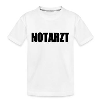Notarzt - Kinder Premium Bio T-Shirt - Weiß - Vorne