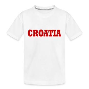 Kroatien - Kinder Premium Bio T-Shirt - Weiß - Vorne