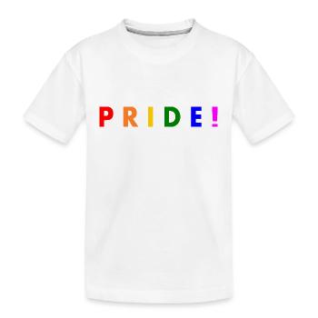 Pride - Kinder Premium Bio T-Shirt - Weiß - Vorne