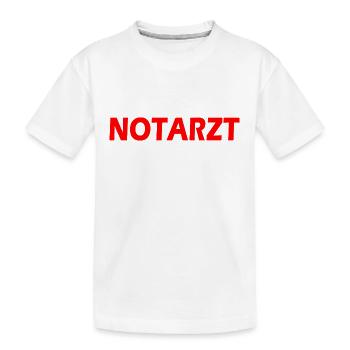 Notarzt - Kinder Premium Bio T-Shirt - Weiß - Vorne