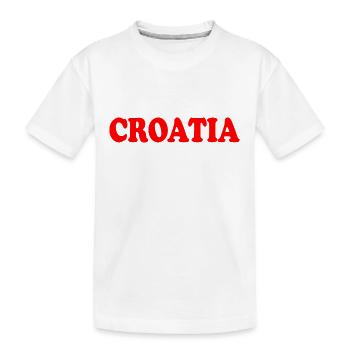 Kroatien - Kinder Premium Bio T-Shirt - Weiß - Vorne